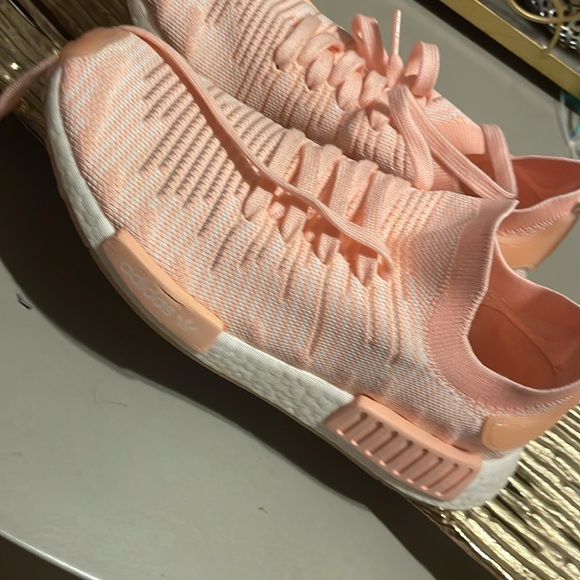 Adidas NMD R1 STLT PK Primeknit Orange Peach Pink Boost Women's 7.5 - Picture 6 of 14